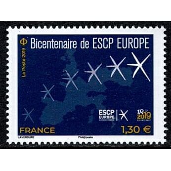 Postzegels Frankrijk Uitgave 2019 Zegel 200 Jahre Wirtschaftshochschule ESCP Europe.